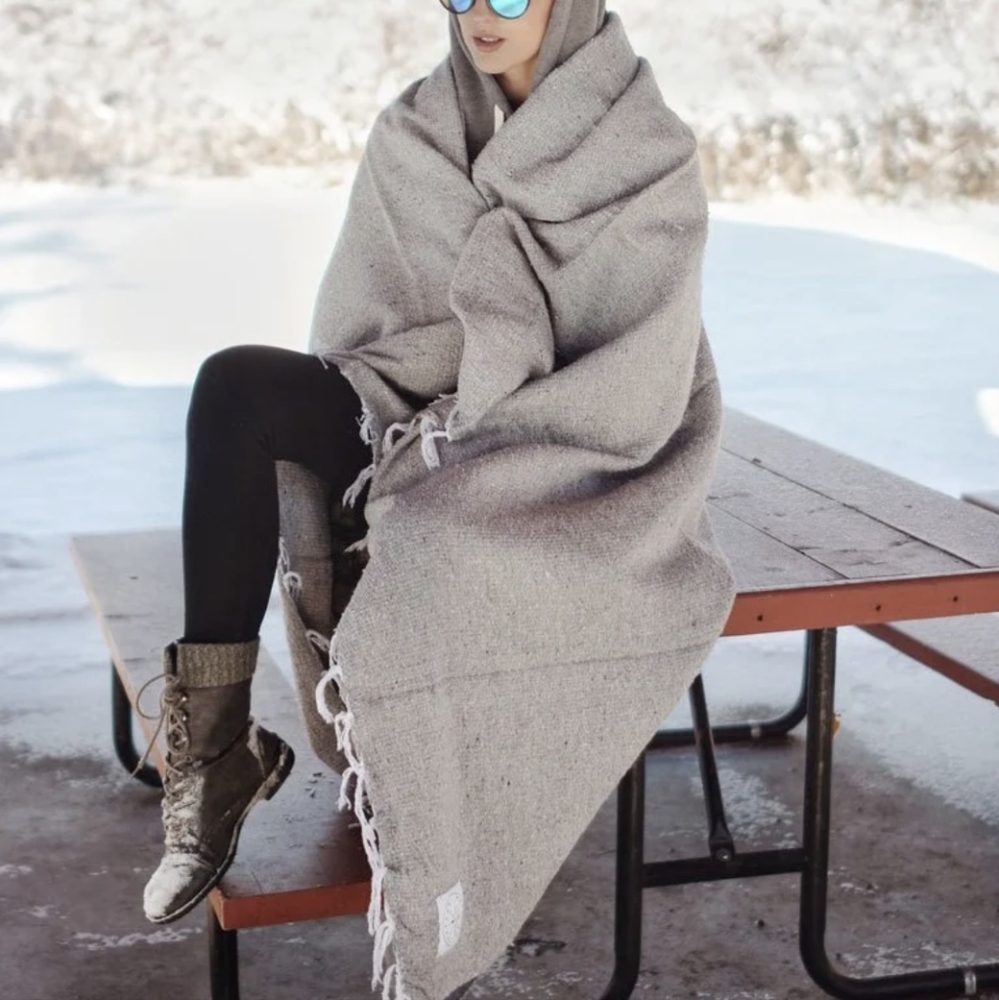 Wakened Apparel Ash Camp Blanket 78" x 55"